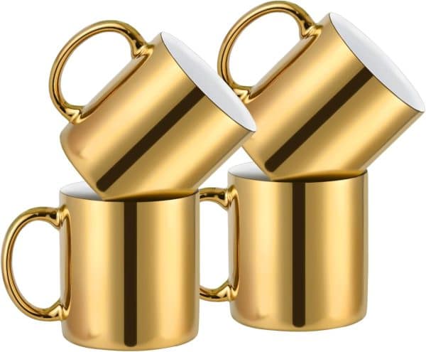 Guld Keramisk Kaffemugg (12 oz / 350 ml) - Bild 3