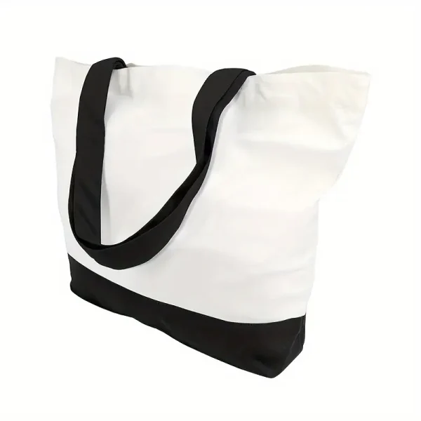 Canvas Shopper Maxi – Stor Graffiti-Väska med Axelband - Bild 3